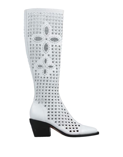 chloe white boots|chloe wedge boots us open.